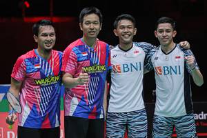 Mohammad Ahsan/Hendra Setiawan & Fajar Alfian/Muhammad Rian Ardianto (Humas PP PBSI)