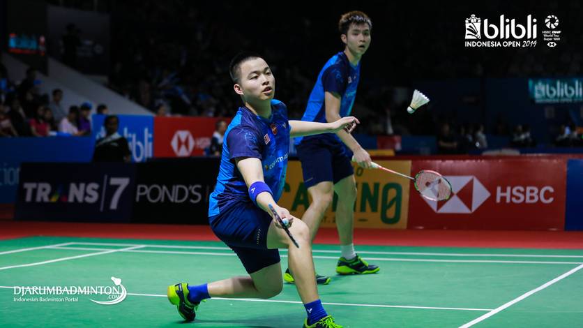 Ganda putra nomor satu Malaysia, Aaron Chia/Soh Wooi Yik menyambut pengembalian.