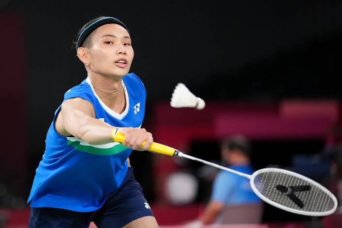 Tunggal putri Taiwan, Tai Tzu Ying bersiap mengembalikan shuttlecock. (Foto: BADMINTONPHOTO - Shi Tang)