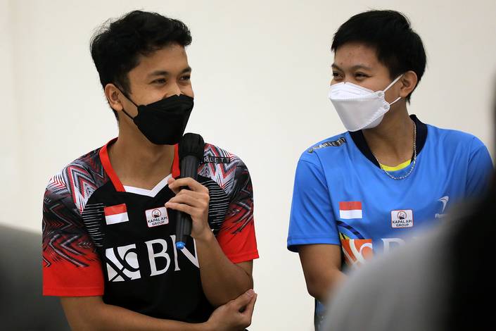 Anthony Sinisuka Ginting & Siti Fadia Silva Ramadhanti (Humas PP PBSI)