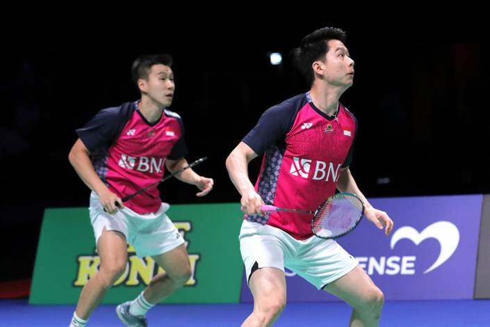 Marcus Fernaldi Gideon & Kevin Sanjaya Sukamuljo (Humas PP PBSI)