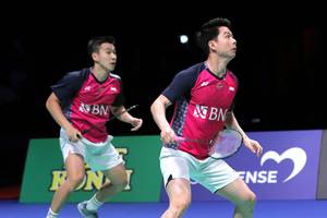 Marcus Fernaldi Gideon & Kevin Sanjaya Sukamuljo (Humas PP PBSI)