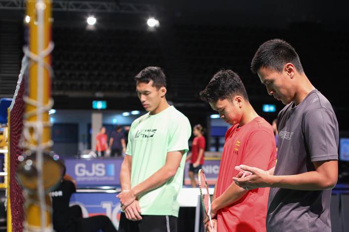 Jonatan Christie, Anthony Sinisuka Ginting, & Shesar Hiren Rhustavito (Humas PP PBSI)