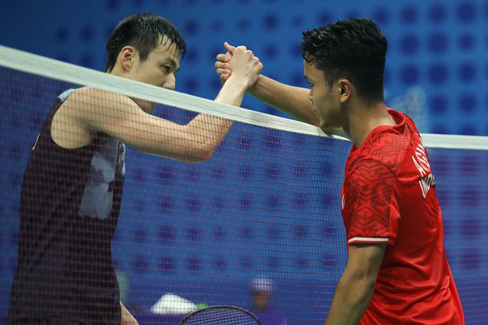 Wang Tzu Wei & Anthony Sinisuka Ginting (Humas PP PBSI) 