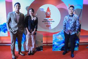 Jonatan Christie, Gregoria Mariska Tunjung, & Anthony Sinisuka Ginting (Humas PP PBSI)