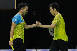Ganda putra Indonesia nomor dua dunia, Hendra Setiawan/Mohammad Ahsan. (Foto: PP PBSI)