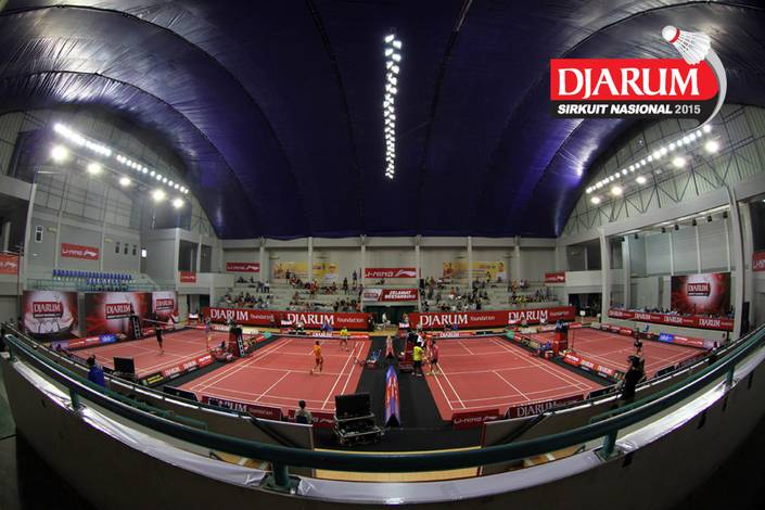 Suasana GOR Dempo, Jakabaring Sport City, Palembang.