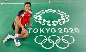 Pebulutangkis tunggal putra Indonesia, Anthony Sinisuka Ginting. (Foto: PP PBSI)