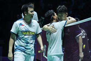 Mohammad Ahsan/Hendra Setiawan & Liu Yu Chen/Ou Xuan Yi (Humas PP PBSI)