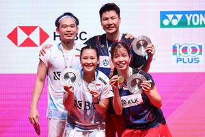 Rinov Rivaldy/Pitha Haningtyas Mentari & Goh Soon Huat/Lai Shevon Jemie (Humas PP PBSI)