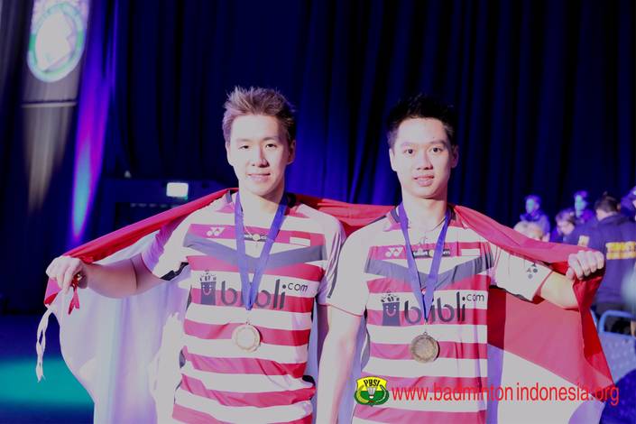 Kevin Sanjaya Sukamuljo/Marcus Fernaldi Gideon (Foto: PBSI)