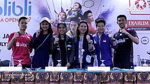 Konferensi Pers Blibli Indonesia Open 2018