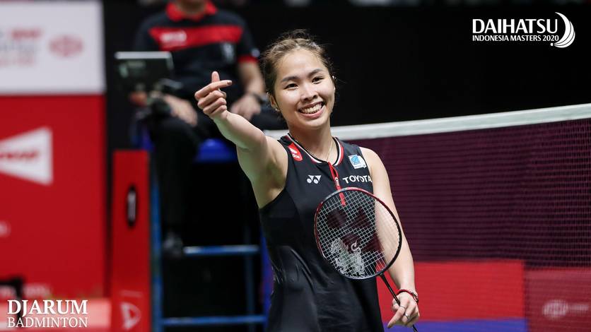 Selebrasi Ratchanok Intanon (Thailand).