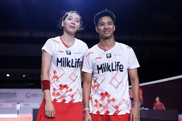 Gloria Emanuelle Widjaja & Dejan Ferdinansyah (Humas PP PBSI)