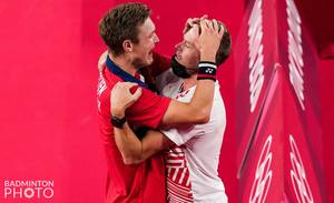 Viktor Axelsen & Kenneth Jonassen (Foto: BADMINTONPHOTO/Yves Lacroix)