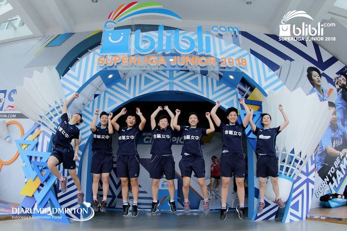 Tim beregu putri U-19 Keelung High School Chinese Taipei.