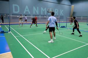 Latihan perdana tim Indonesia jelang Kejuaraan Dunia 2023 di Denmark (Humas PP PBSI)