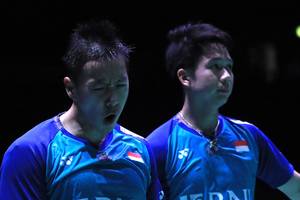 Marcus Fernaldi Gideon & Kevin Sanjaya Sukamuljo (Humas PP PBSI)