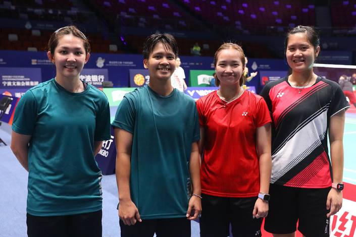 Ribka Sugiarto, Meilysa Trias Puspitasari, Rachel Allessya Rose, & Lanny Tria Mayasari (Humas PP PBSI)