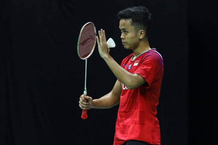 Anthony Sinisuka Ginting lolos ke semifinal Mola TV PBSI Home Tournamen.