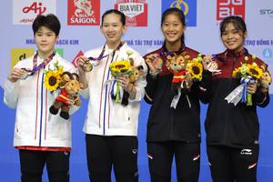 Phittayaporn Chaiwan, Pornpawee Chochuwong, Putri Kusuma Wardani, & Gregoria Mariska Tunjung (Humas PP PBSI)