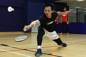 Ihsan Maulana Mustofa (Indonesia) saat menjalani sesi latihan.