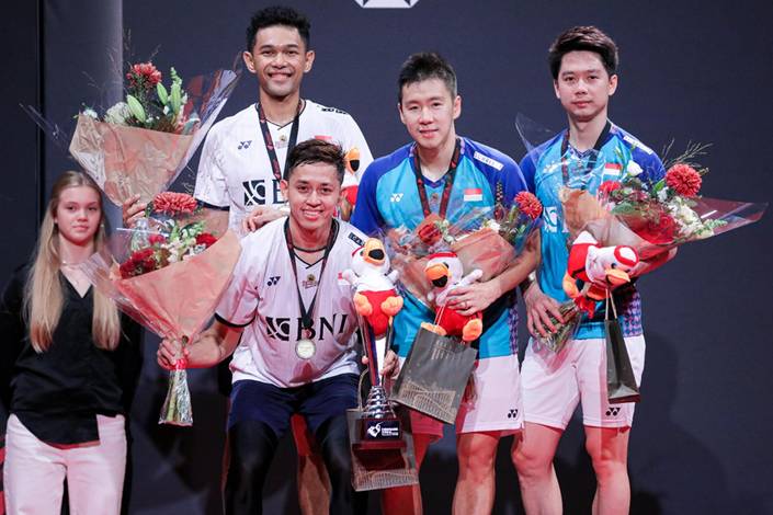 Fajar Alfian/Muhammad Rian Ardianto & Marcus Fernaldi Gideon/Kevin Sanjaya Sukamuljo (Humas PP PBSI)