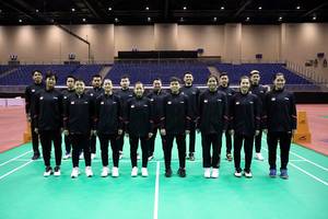 Tim bulu tangkis Indonesia pada BAMTC 2023 (Humas PP PBSI)