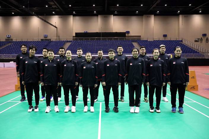 Tim bulu tangkis Indonesia pada BAMTC 2023 (Humas PP PBSI)