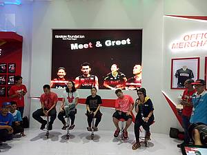 Suasana Meet & Greet Hafiz Faizal, Gloria Emanuelle Widjaja, Phita Haningtyas Mentari dan Rinov Rivaldy.