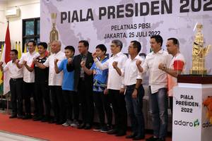 Jumpa pers rencana penyelenggaraan Piala Presiden 2022 (Humas PP PBSI)