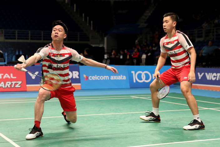Kevin Sanjaya Sukamuljo/Marcus Fernaldi Gideon. (Foto: PBSI)