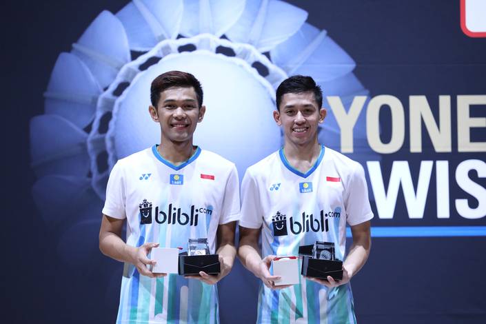 Fajar Alfian/Muhammad Rian Ardianto (Indonesia) juara Swiss Open 2019 BWF World Tour Super 300.