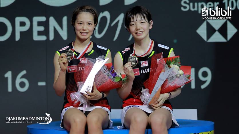 Yuki Fukushima/Sayaka Hirota (Jepang) juara ganda putri Blibli Indonesia Open 2019.