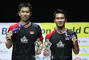 Hendra Setiawan/Mohammad Ahsan (Indonesia) juara World Championships 2019.