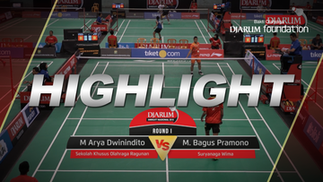 Muhammad Arya Dwinindito (Sekolah Khusus Olahraga Ragunan) VS M Bagus Pramono (Suryanaga Wima)