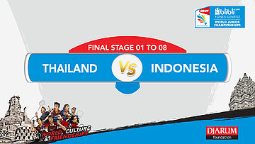 BLIBLI.COM WJC 2017 | FINAL STAGE 01 To 08 | THAILAND vs INDONESIA | WS