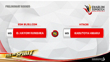 PRELIMINARY ROUNDS | Dionysius Hayom Rumbaka (USM BLIBLI.COM) vs Kabutoya Hikaru (HITACHI)