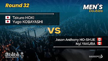 Round 32 | MD | HOKI / KOBAYASHI (JPN) vs HO-SHUE / YAKURA (CAN) | Blibli Indonesia Open 2019