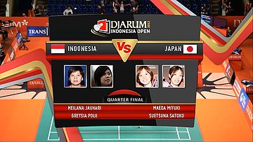 Meiliana Jauhari/ Greysia Polii (Indonesia) VS Maeda Miyuki/ Suetsuna Satoko (Japan) DJARUM Indonesia Open Super Series Premier 2012