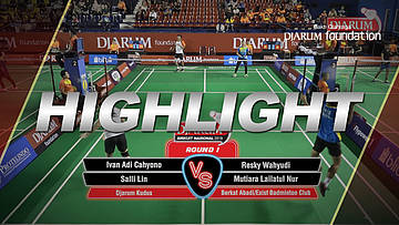Ivan Adi Cahyono/Salli Lin (Djarum Kudus) VS Resky Wahyudi/Mutiara Lailatul Nur (Berkat Abadi/Exist Badminton Club)