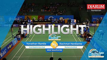 Yonathan Ramlie (Exist Badminton Club) VS Rachmat Herdianto (Mutiara Cardinal)