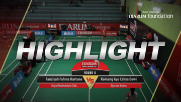 Komang Ayu Cahya Dewi (Djarum Kudus) VS Fauziyah Fahma Hartono (Kaypi Badminton Club Bogor)