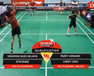 Hendrik B.W./Stevanie (SGS PLN Bandung) VS Rizky A./Cindy Ong (Pelita Bakrie Jakarta/Malibu)