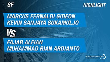 Marcus Fernaldi Gideon/Kevin Sanjaya Sukamuljo (INA) VS Fajar Alfian/Muhammad Rian Ardianto (INA)