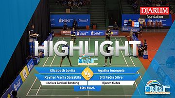 Agatha Imanuela/Siti Fadia Silva (Djarum Kudus) VS Elizabeth Jovita/Rayhan Vania Salsabila (Mutiara Cardinal Bandung)