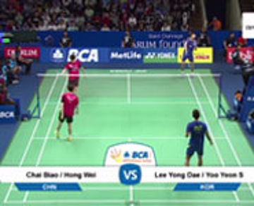 Lee Yong Dae/Yoo Yeon Seong (KOR) VS Chai Biao/Hong Wei (CHN)