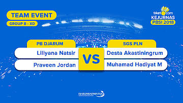 Divisi 1 - Group B | XD | Liliyana/Praveen (PB Djarum) VS Desta/MHadiyat (SGS PLN)