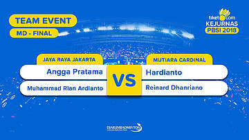 Divisi 1 | Final - MD | Pratama/Ardianto (Jaya Raya) VS Hardianto/Reinard (Mutiara Cardinal)