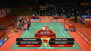 Fran K./ Shendy Irawati (INDONESIA) VS Fuchs/ Birgit (GERMAN) Djarum Indonesia Open 2013
